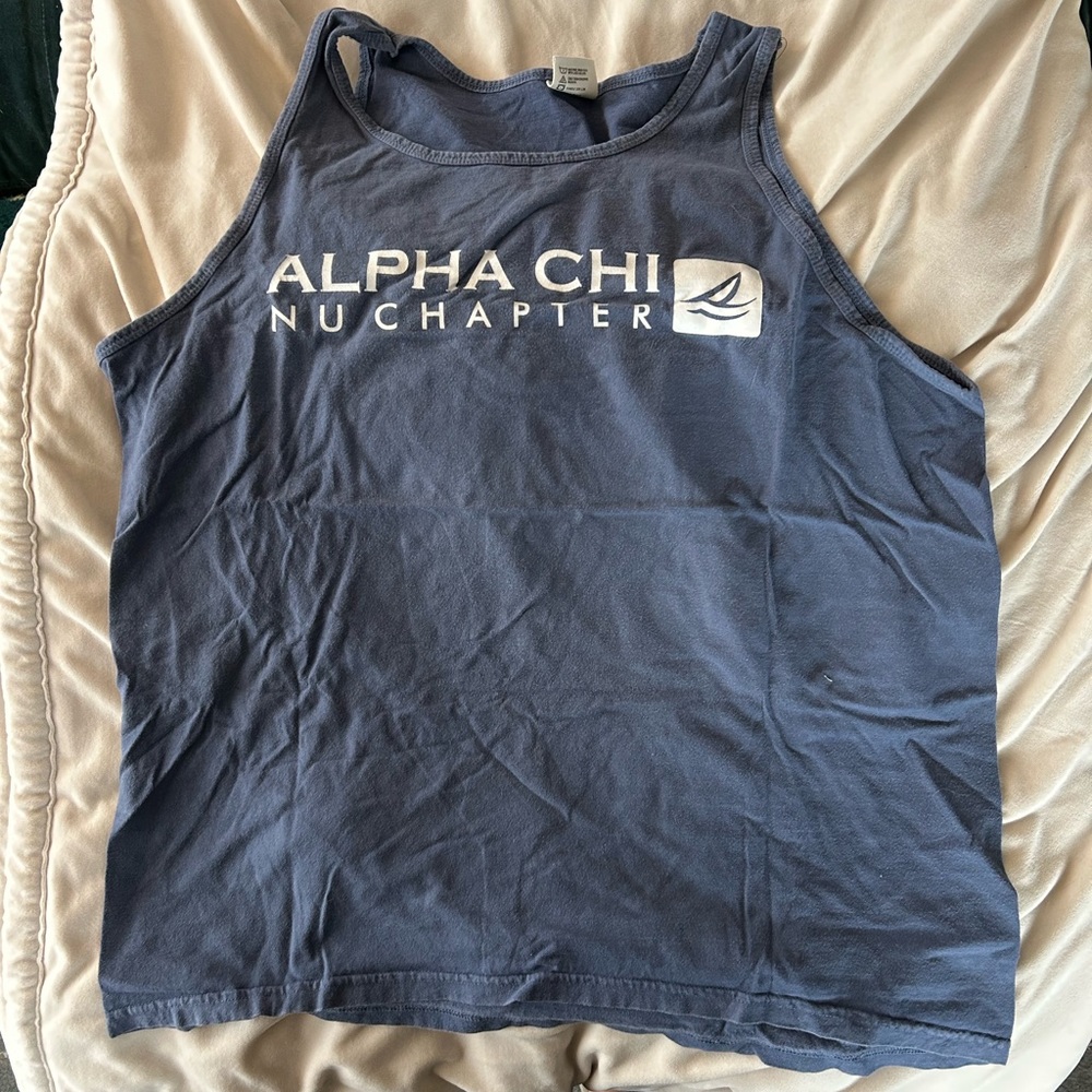 Comfort Colors Alpha Chi Sailboat Tank Top